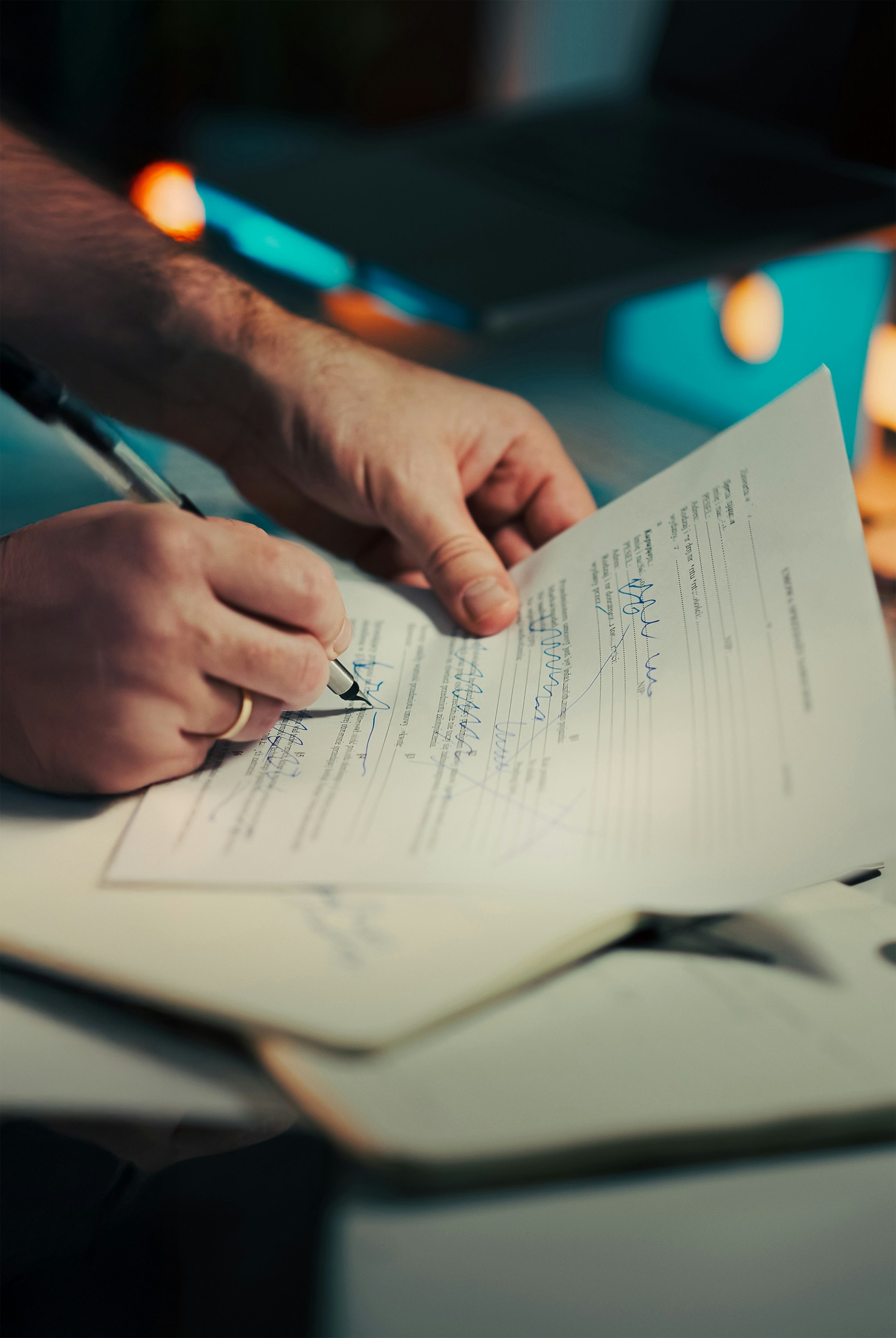 Signature d'un acte de donation — transmission de patrimoine en Bretagne